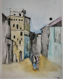 Aquarell 50 x 65 - in Anlehnung H. Schweizer