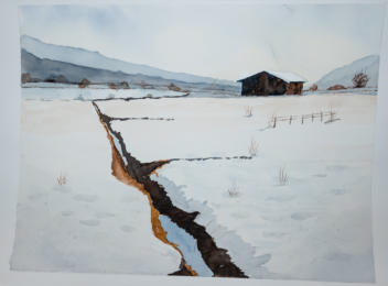 Aquarell 40 x 33 cm - Kurs W. Baxrainer 2016